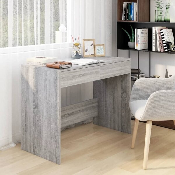 Maison Exclusive - písací stôl šedý Sonoma 101x50x76,5 cm drevený materiál