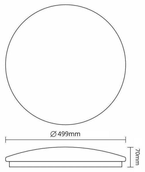 LED Stmievateľné stropné svietidlo OPAL LED/48W/230V 3000-6500K + diaľkové ovládanie