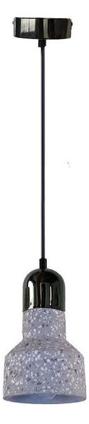 Luster na lanku TERRAZZO 1xE27/60W/230V pr. 12 cm šedá