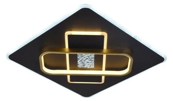 LED Stmievateľné stropné svietidlo LED/90W/230V čierna + diaľkové ovládanie