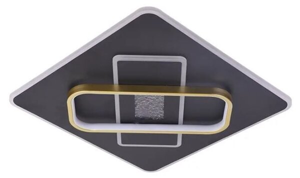 LED Stmievateľné stropné svietidlo LED/90W/230V čierna + diaľkové ovládanie