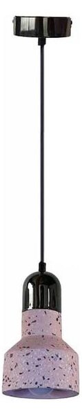 Luster na lanku TERRAZZO 1xE27/60W/230V pr. 12 cm červená