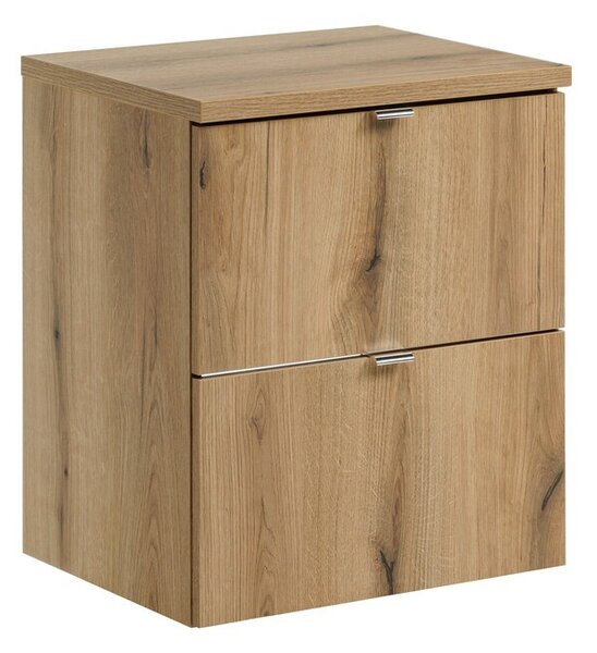 Comad Závesná umývadlová skrinka Nova Oak s doskou 50 cm dub evoke