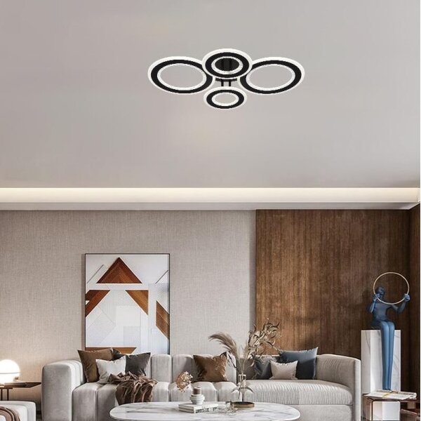 LED Stmievateľný prisadený luster LED/100W/230V 3000-6500K + diaľkové ovládanie