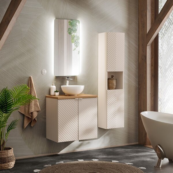 Comad Závesná umývadlová skrinka Viva Cashmere 82-60-2D kašmírová
