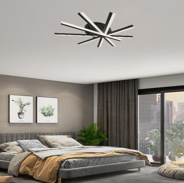 LED Stmievateľný prisadený luster LED/75W/230V 3000-6500K + diaľkové ovládanie