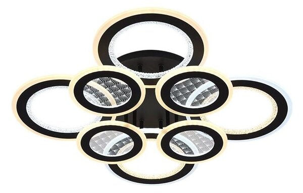 LED Stmievateľný prisadený luster LED/200W/230V 3000-6500K + diaľkové ovládanie
