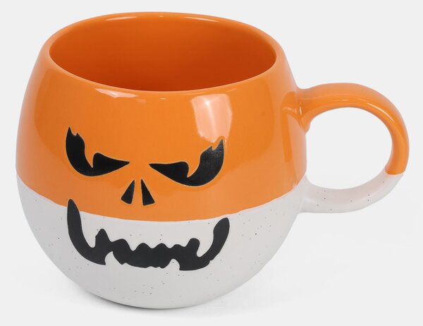 Sinsay - Hrnček s halloweenskym motívom - mandarínková