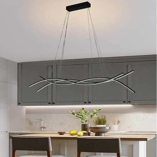 LED Stmievateľný luster na lanku LED/80W/230V 3000-6500K + diaľkové ovládanie