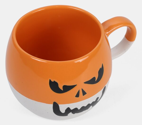 Sinsay - Hrnček s halloweenskym motívom - mandarínková