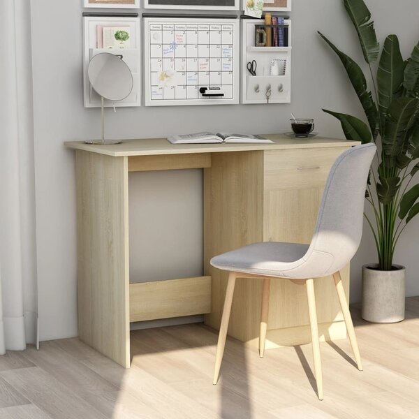 Maison Exclusive - písací stôl Sonoma dub 100x50x76 cm drevený materiál
