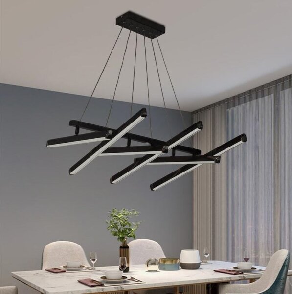 LED Stmievateľný luster na lanku LED/90W/230V 3000-6500K + diaľkové ovládanie