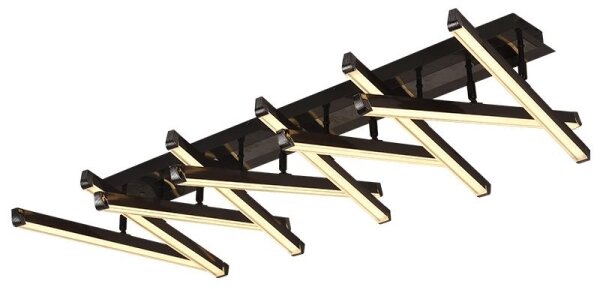 LED Stmievateľný prisadený luster LED/125W/230V 3000-6500K + diaľkové ovládanie