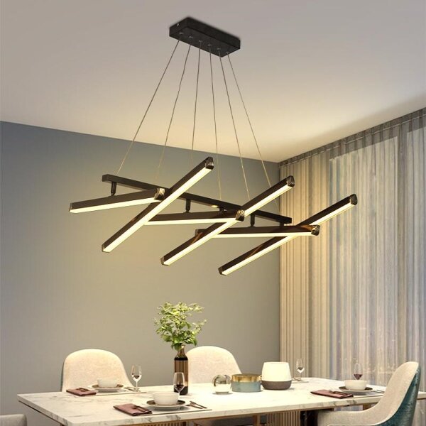 LED Stmievateľný luster na lanku LED/90W/230V 3000-6500K + diaľkové ovládanie