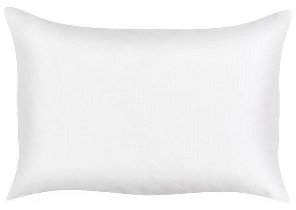 Sada 2 záhradných dekoratívnych vankúšov biela polyester palmový vzor 40 x 60 cm obdĺžnikové vankúše vodoodolné moderná terasa