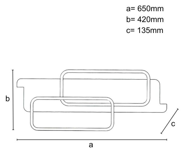 LED Stmievateľné stropné svietidlo LED/95W/230V 3000-6500K + diaľkové ovládanie