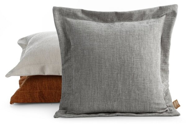 Dekorstudio Obliečka na vankúš zo ženilkovej tkaniny v hnedej farbe ELEGANT2