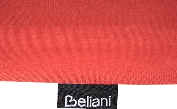 Sada 2 záhradných jedálenských stoličiek svetlé certifikované akáciové drevo červené podsedáky polyester rustikálny štýl exteriér
