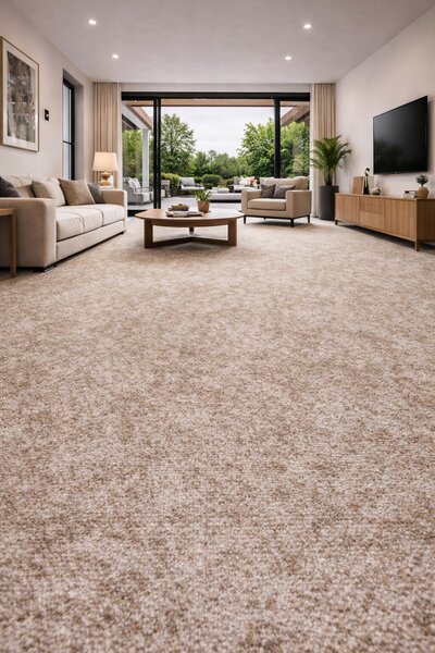 Spoltex , Metrážny koberec Milano 34 béžový, na mieru, šíře 4m,5m, béžová, filc, detská izba