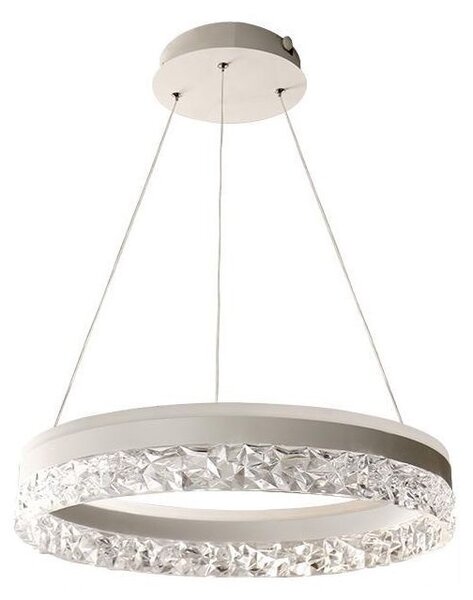 LED Stmievateľný luster na lanku LED/80W/230V 3000-6500K biela + diaľkové ovládanie