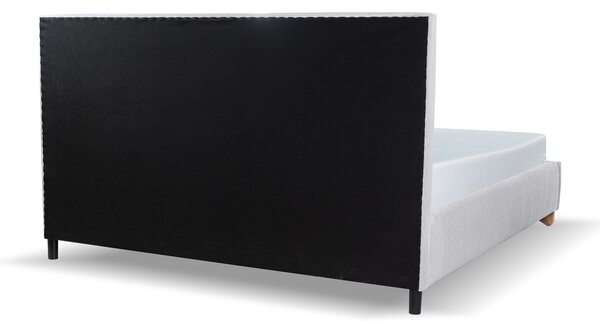 Manželská čalúnená posteľ s úložným priestorom Sofira 140x200 - sivá