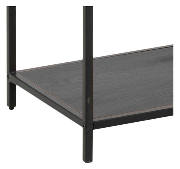 Čierna knižnica v dekore jaseňa 114x185 cm Seaford – Actona