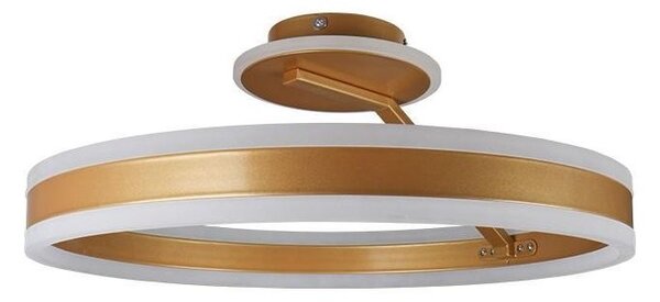 LED Stmievateľný prisadený luster LED/86W/230V 3000-6500K zlatá + diaľkové ovládanie