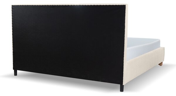 Manželská čalúnená posteľ s úložným priestorom Sofira 140x200 - smotanová