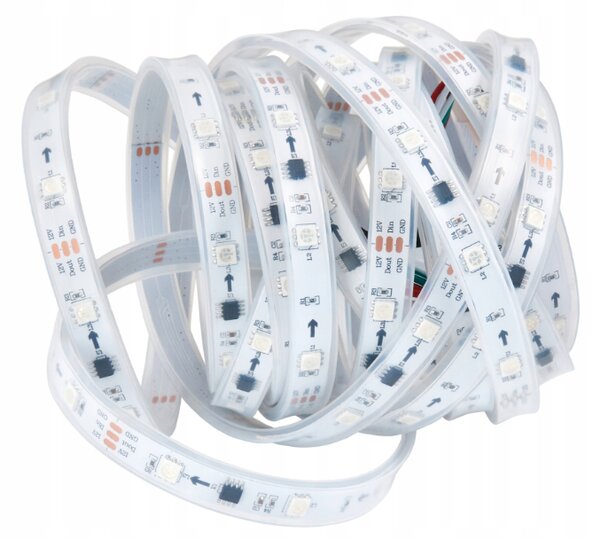 BERGE Digitálny pásik LED - RGB - IP20 - 5m - dúhový efekt