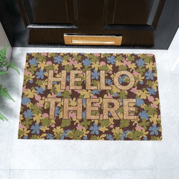 Rohožka z kokosového vlákna 40x60 cm Hello There – Artsy Doormats