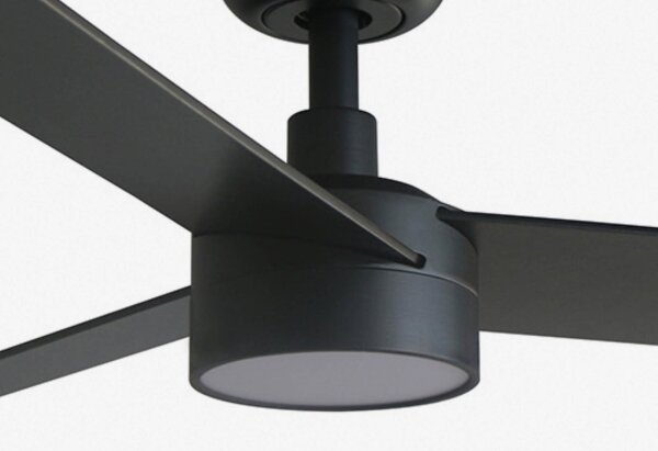 FARO 34296WT1S-LED Stmievateľný ventilátor RUDDER S 18W/230V CCT pr. 106 cm hnedá/čierna WT + diaľkové ovládanie