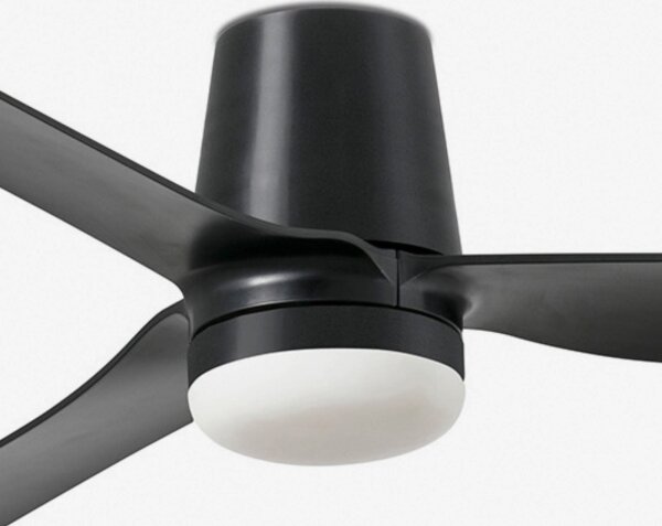FARO 33830WT1S - LED stmievateľný ventilátor PUNT TUB M 18W/230V CCT priemer 132 cm čierna WT + diaľkové ovládanie