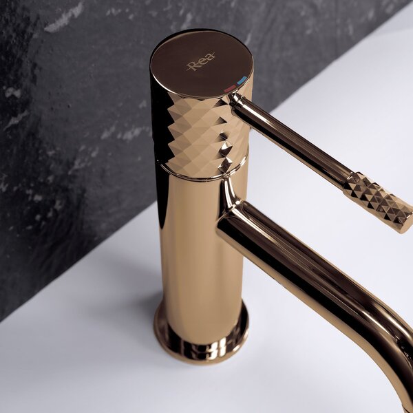 Rea Lungo Diamond umývadlová batéria Copper Low