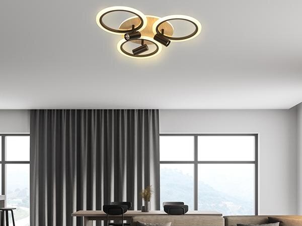 LED Stmievateľné stropné svietidlo LED/70W/230V 3000-6500K čierna/hnedá + DO