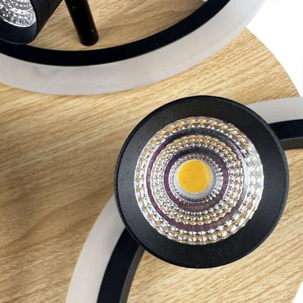 LED Stmievateľné stropné svietidlo LED/70W/230V 3000-6500K čierna/hnedá + DO