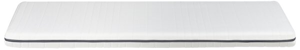 Penový matrac biely 90 x 200 cm odnímateľný poťah so zipsom stredne tvrdý detská izba