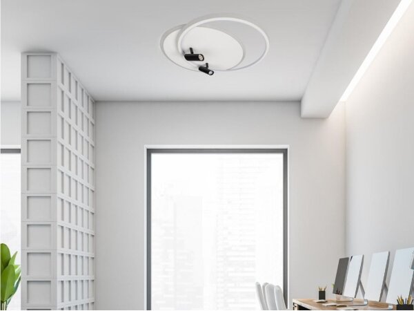LED Stmievateľné stropné svietidlo LED/65W/230V 3000-6500K biela + diaľkové ovládanie