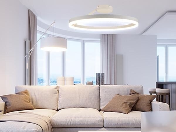 LED Stmievateľný prisadený luster LED/40W/230V 3000-6500K biela + diaľkové ovládanie