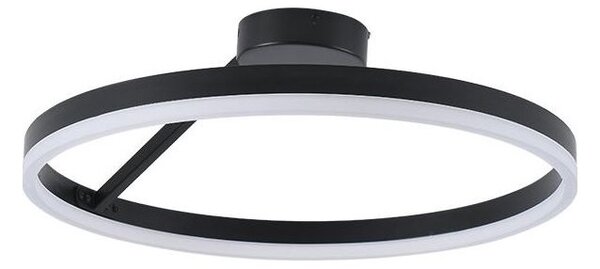 LED Stmievateľný prisadený luster LED/40W/230V 3000-6500K čierna + diaľkové ovládanie