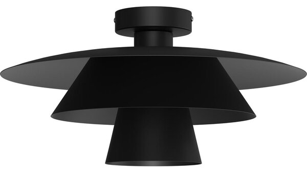 Stropné svietidlo PLATO 1xE27/15W/230V pr. 32 cm čierne