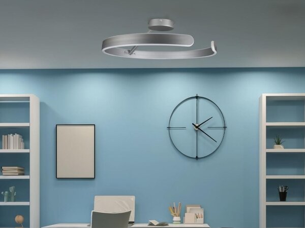 LED Stmievateľný prisadený luster LED/72W/230V 3000-6500K chróm + diaľkové ovládanie