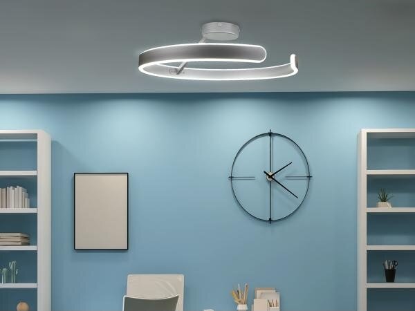LED Stmievateľný prisadený luster LED/72W/230V 3000-6500K chróm + diaľkové ovládanie
