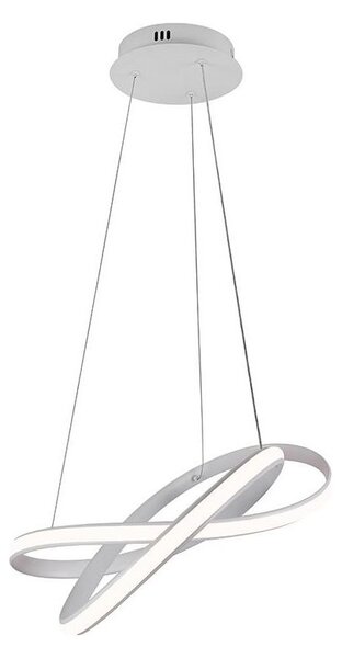 LED Stmievateľný luster na lanku LED/70W/230V 3000-6500K biela + diaľkové ovládanie