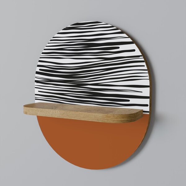 RADIANT ZEBRA Oválna polica