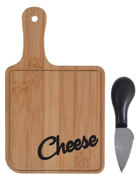Sada na krájanie syrov Cheese, bambus, 20x12 cm