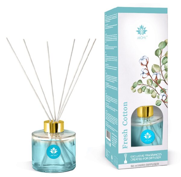 Arôme Difuzér s tyčinkami Fresh Cotton 50ml