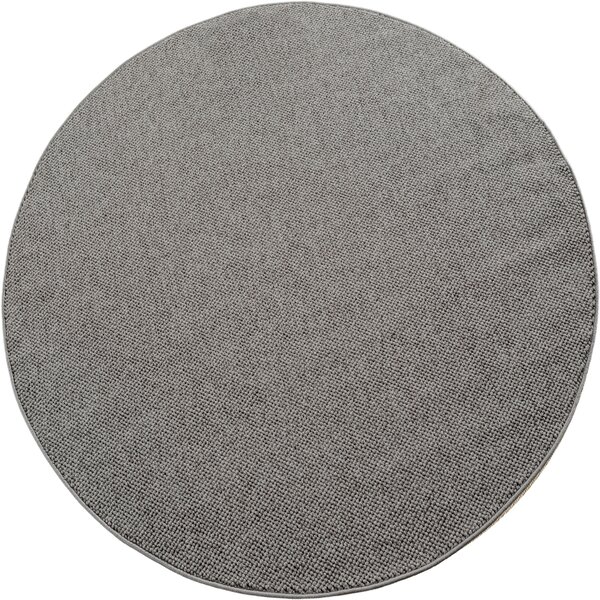 Ayyildiz, Kusový koberec Helix 2200 silver kruh, 120x120, šedá, chodba / predsieň