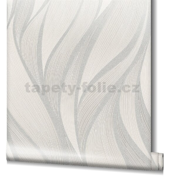 Vliesové tapety na stenu Hailey 82234, rozmer 10,05 m x 0,53 m, vlnovky strieborno-hnedé, NOVAMUR 6794-40