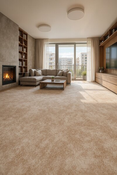 Condor Carpets , Metrážny koberec Serena 6622, na mieru, šíře 4m,5m, béžová, filc, detská izba