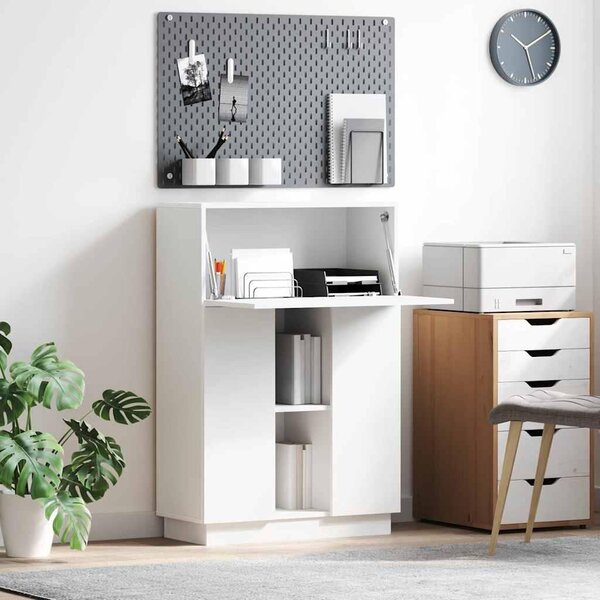 Maison Exclusive – písací stôl, biela drevotrieska, 71,5 x 31,5 x 106,5 cm